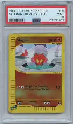 Pokemon PSA 9 Mint Slugma Reverse Holo 99/144 Skyridge - Image 1