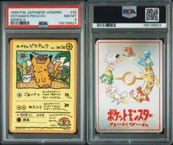 No Reserve PSA 8 1998 Pokemon Japanese Vending Series #25 Ooyama's Pikachu RARE - Image 3