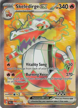 Skeledirge ex 233/193 Full Art Ultra Rare SV02: Paldea Evolved NM Pokemon - Image 1