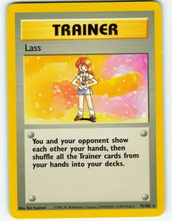 Lass - 75/102 Base Set - Pokemon TCG - 1999 - Image 1