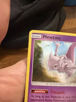 Pokemon Mewtwo SM77 Cosmos Holo Black Star Promo - Image 2