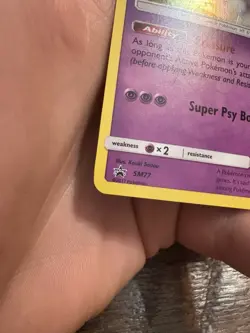 Pokemon Mewtwo SM77 Cosmos Holo Black Star Promo - Image 3