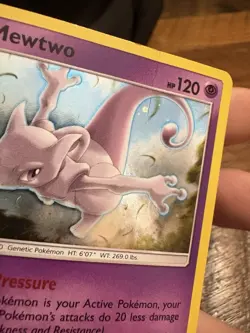 Pokemon Mewtwo SM77 Cosmos Holo Black Star Promo - Image 5