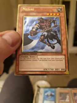 Yu-Gi-Oh! TCG Mezuki Gold Series 3 GLD3-EN018 Limited Gold Rare NM - Image 3