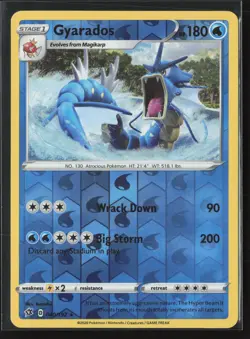 Gyarados Holo Rare SWSH02: Rebel Clash 040/192 NM Pokemon Card Reverse Holo - Image 1