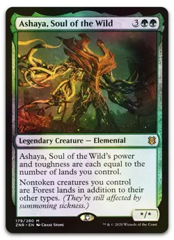 Ashaya, Soul of the Wild #179 (Foil) (NM) Zendikar Rising ZNR Magic MTG - Image 1