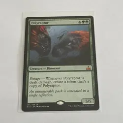 MTG, Polyraptor, Rivals of Ixalan, Regular Mythic, #144/196, NM - Image 1