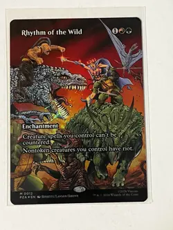 Rhythm of the Wild (Borderless) FOIL NM Teenage TMNT Ninja Turtles PZA 0012 MTG - Image 1