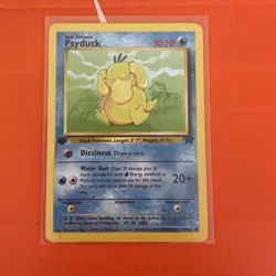Pokemon TCG Psyduck 65/82 1st Edition Team Rocket Common WOTC 2000 Vintage - Image 1