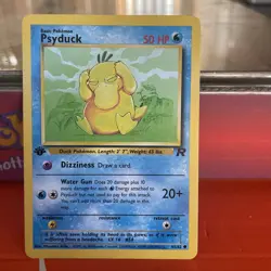 Pokemon TCG Psyduck 65/82 1st Edition Team Rocket Common WOTC 2000 Vintage - Image 3