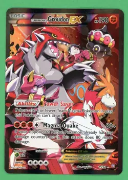 Team Magma’s Groudon Ex Pokemon Double Crisis Ultra Rare 15/34 LP B - Image 1