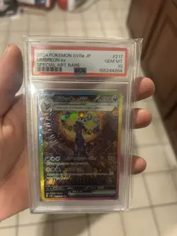 Pokemon Umbreon ex Sv8a Terastal Fest Special Art Rare Holo 217/187 PSA 10 - Image 1