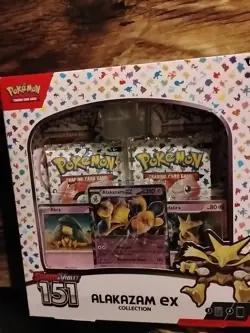 Alakazam Ex Collection Box Scarlet & Violet 151 Pokemon 2023 Factory Sealed - Image 1