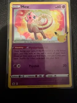 MEW 011/025 HOLO R CELEBRATIONS POKEMON NM/M - Image 1
