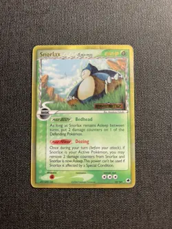Pokemon TCG Snorlax Dragon Frontiers Reverse Holo Stamp 10/101 Delta Species - Image 1