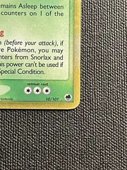 Pokemon TCG Snorlax Dragon Frontiers Reverse Holo Stamp 10/101 Delta Species - Image 5