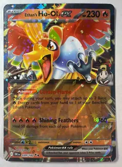 2025 Pokemon Destined Rivals Ethan's Ho-Oh ex #039/182 - Image 1