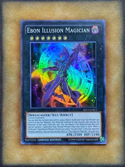 Yugioh Ebon Illusion Magician SHVI-ENSE1 Super Rare Limited Edition NM - Image 1