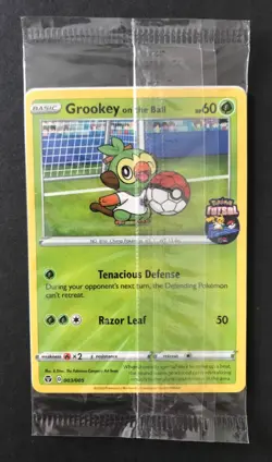 Grookey On The Ball 003/005 Futsal Pokemon Card PROMO UK Exclusive NEW SEALED - Image 1