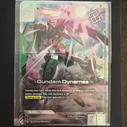 Bandai Gundam TCG Newtype Challenge Dynames and Lockon Stratos (Neil) Pilot Card - Image 2