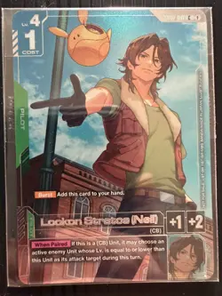 Bandai Gundam TCG Newtype Challenge Dynames and Lockon Stratos (Neil) Pilot Card - Image 4