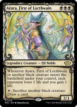 Ayara, First of Locthwain MTG NM REG 13 - Image 1