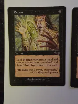 Magic The Gathering, Duress, Urza's Saga, Regular, LP - Image 3