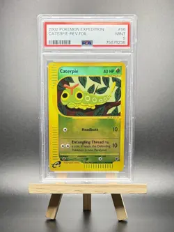 2002 POKEMON CATERPIE REVERSE REV HOLO FOIL #96 E-SERIES EXPEDITION PSA 9 WOTC - Image 1