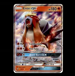 Entei GX 10/73 Holo Rare GX Shining Legends Pokemon NM - Image 1