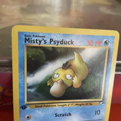 Pokemon TCG Misty’s Psyduck 54/132 1st Edition Gym Hero’s Uncommon WOTC Vintage - Image 4
