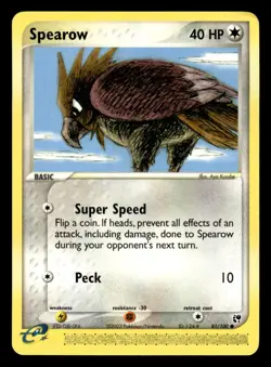 Pokemon Sandstorm #81/100 Spearow NM - Image 1
