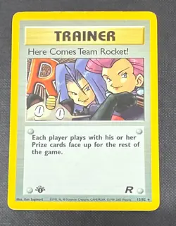 POKEMON TCG HERE COMES TEAM ROCKET 15/82 1ST EDITION HOLO LIGHT PLAY - Image 1