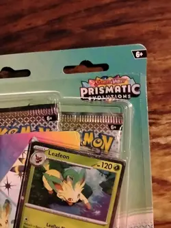Pokemon TCG Prismatic Evolutions Tech Sticker Collection/LEAFRON FACTORY SEALE - Image 4
