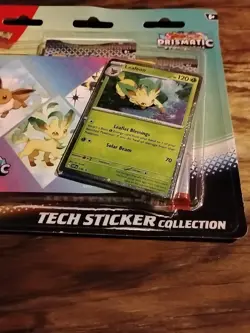 Pokemon TCG Prismatic Evolutions Tech Sticker Collection/LEAFRON FACTORY SEALE - Image 5