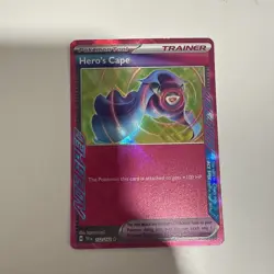 Pokemon TCG Hero's Cape SV05: Temporal Forces 152/162 Holo ACE SPEC Rare - Image 1