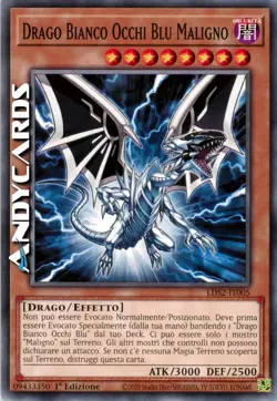 DRAGO BIANCO OCCHI BLU MALIGNO • Comune • LDS2 IT005 • 1Ed • Yugioh! • ANDYCARDS - Image 1