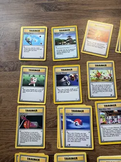 Pokemon Card Base Set Trainer Lot TCG Vintage Large Card Lot Of 73 WOTC - Image 2