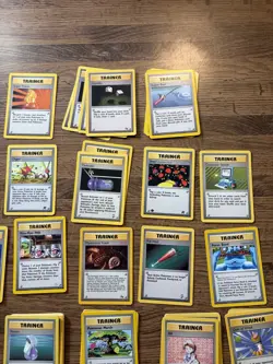 Pokemon Card Base Set Trainer Lot TCG Vintage Large Card Lot Of 73 WOTC - Image 3