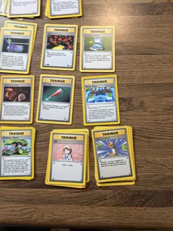 Pokemon Card Base Set Trainer Lot TCG Vintage Large Card Lot Of 73 WOTC - Image 4
