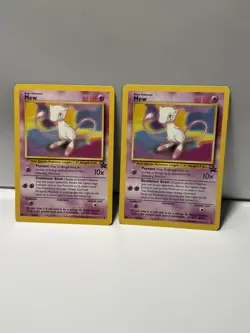 2x Mew 8/53 Wotc Promo LP Pokemon Card - Image 1