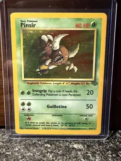 Pokemon TCG Pinsir Holo Rare Card Jungle Unlimited Vintage - Image 2