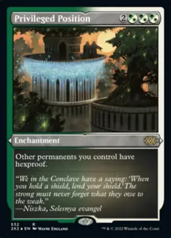 Privileged Position (Foil Etched) [Double Masters 2022] Foil Near Mint - Image 1