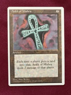 Ankh of Mishra Artifact MTG Magic the Gathering Fourth Edition - Image 1