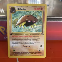 Pokemon TCG Kabuto 50/62 1st Edition Fossil Set Common WOTC 1999 Vintage - Image 3