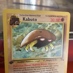 Pokemon TCG Kabuto 50/62 1st Edition Fossil Set Common WOTC 1999 Vintage - Image 4