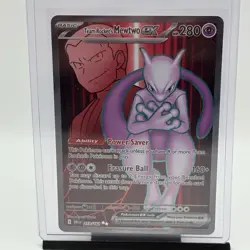 Team Rocket's Mewtwo ex - 213/182 SV10: Destined Rivals Pokemon NM Holo - Image 1