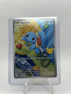 First Partner Illustration Squirtle Promo Full Art Holo 037 Pokemon TCG - Image 1