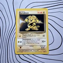 Pokemon TCG - Electabuzz 20/102 - Rare Unlimited Base Set Unlimited LP - Image 1