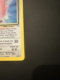 Pokemon TCG Blissey 02/64 Neo Revelation Holo: LP/MP. Free Shipping! - Image 3