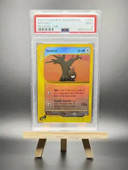 2003 POKEMON SENTRET REVERSE REV HOLO FOIL #107 E-SERIES AQUAPOLIS PSA 9 WOTC - Image 1